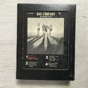 BAD COMPANY BURNIN' SKY 8 TRACK CARTRIDGE US製