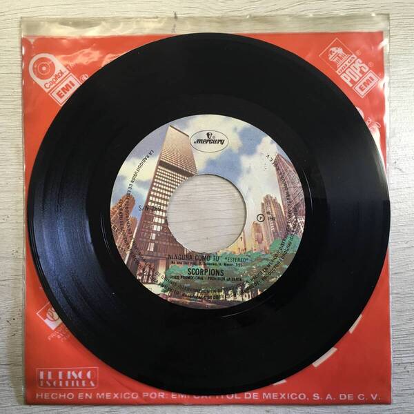 MEXICO SCORPIONS NO ONE LIKE YOU PROMO メキシコ盤