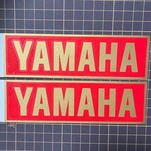 yamaha ヤマハ　2色貼り【赤、金】カッティングステッカー　２枚セット
