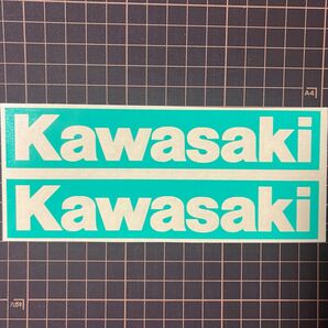 KAWASAKI マスキングシート 2枚セット　　　　　　　転写シート付き　旧車　塗装　 カワサキ　苗字 ステッカー