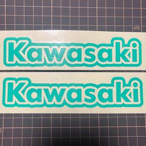 KAWASAKI マスキングシート 2枚セット　　　　　　　転写シート付き　旧車　塗装　 カワサキ　苗字 ステッカー