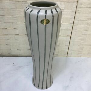 砥部焼　秀山　花瓶　花器　壺　骨董品　アンティーク　未使用品　33cm U29