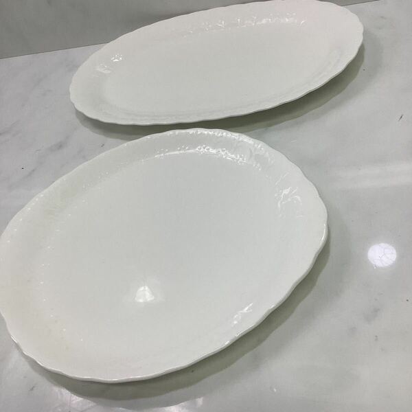 ノリタケ　JAPAN プレート皿　2枚セット　オードブル皿　大きめ皿　（Ｉ-183）