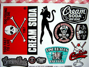 * new goods cream soda sticker * rockabilly bread clock 