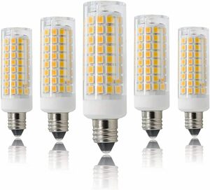 E11 LED電球 E11口金 7W LED E11電球 75Wハロゲンランプに相当 密閉器具対応 調光器対応 長寿命 家用 省エネ 5個入り（電球色)