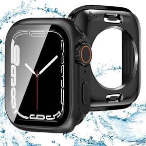 【2023改良モデル】HELOGE for アップルウォッチ カバー 40mm Apple Watch ケース Series 第二世代/se/6/5/4 対応 (40mm,防水のブラック）