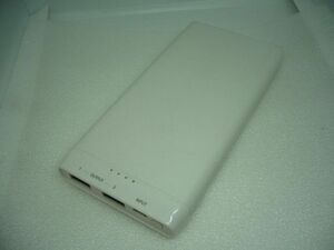 ◆一撃落札 大容量モバイルバッテリー 10000mA GREEN HOUSE GH-BTJ100-WH スマートフォン3回分をフル充電