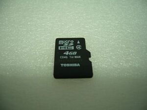 ◆一撃落札 microSDHCカード TOSHIBA 4GB カードのみ