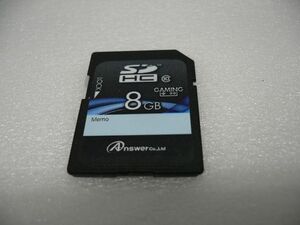 ◆月末特価セール◆SDHCカード answer 8GB カードのみ