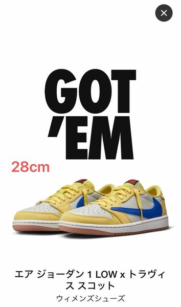 Travis Scott × Nike WMNS Air Jordan 1 Retro Low OG "Canary" 