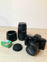 ◇ Canon キヤノン EOS Kiss Panorama フィルムカメラ SIGMA 70-300mm F4-5.6 DL MACRO セット ソフトケース付_画像1