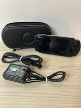 ♪PlayStation PSP 3000 ブラック バッテリーなし_画像1