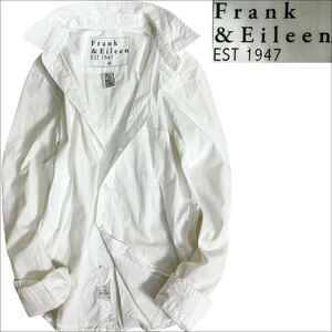 J5007 美品 フランクアンドアイリーン BARRY スキッパーシャツ ホワイト XS(M相当) Frank&Eileen
