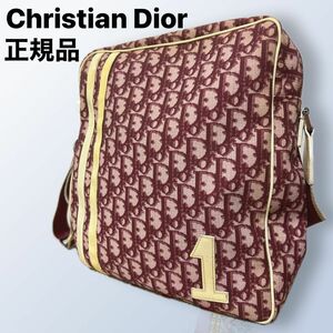 クリスチャンディオール　ChristianDior バッグ　ショルダーバッグ　トロッター　正規品　赤　 メッセンジャーバッグ