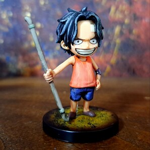 エース リペイント塗装済み完成品/ワンピース/ワールドコレクタブルフィギュア/ワーコレ/WCF/ ONEPIECE figure repaintの画像2