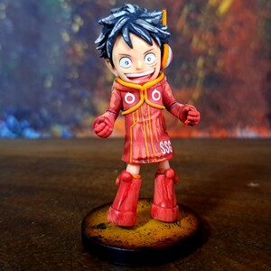 ルフィ　リペイント塗装済み完成品/ワンピース/ワールドコレクタブルフィギュア/ワーコレ/WCF/ ONEPIECE figure repaint