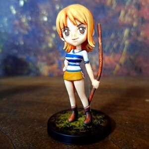 ナミ　リペイント塗装済み完成品/ワンピース/ワールドコレクタブルフィギュア/ワーコレ/WCF/ ONEPIECE figure repaint