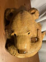 北海道 民芸品 木彫りの熊　壁掛け　オブジェ_画像7