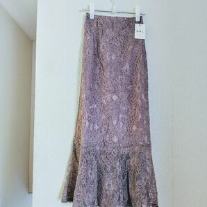 GRL】花柄　レースマーメイドスカート（新品） ロングスカート