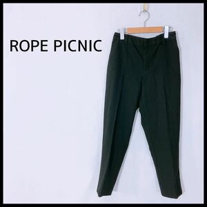 【27344】 ROPE PICNIC ロペピクニック ボトムス サイズ38 / 約M ブラック カジュアル キレイめ シンプル ホック留め レディース