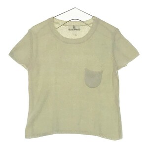 [17690] KUMIKYOKU Kumikyoku short sleeves T-shirt cut and sewn size B80-84/T158-164 lime green 140 corresponding . pocket outdoor Kids 