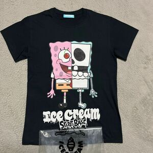 ICECREAM × SECRET BASE tee tシャツ 黒　ブラック　アイスクリーム　bbc BILLIONAIRE BOYS CLUB s