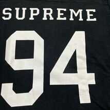 Supreme football top ロンt tee tシャツ M 黒　ブラック_画像3