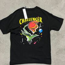 CHALLENGER SUNSHINE TEE tシャツ　花　サンシャイン　東京インディアンズ　ROUGH RIDERS L 黒　ブラック　チャレンジャー_画像1