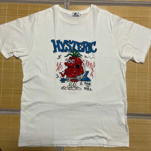 HYSTERIC GLAMOUR ストロベリーモンスター　刺繍　tee tシャツ GIRL 苺　苺　XL 白　ホワイト　MONSTER