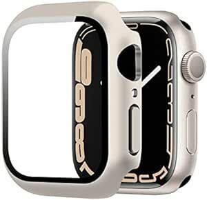 YOFITAR Apple Watch 用 ケース series9/8/7 45mm アップルウォッチ保護45mm カバー ガラス