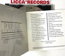 フィリップ グラス Philip Glass - Glassworks US 1982 DIGITALLY RECORDED CD LICCA*RECORDS 577_画像2