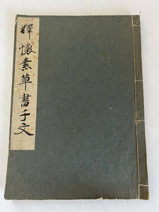 懷素草書千文　法書 中国 書道 資料 研究 書籍 古書