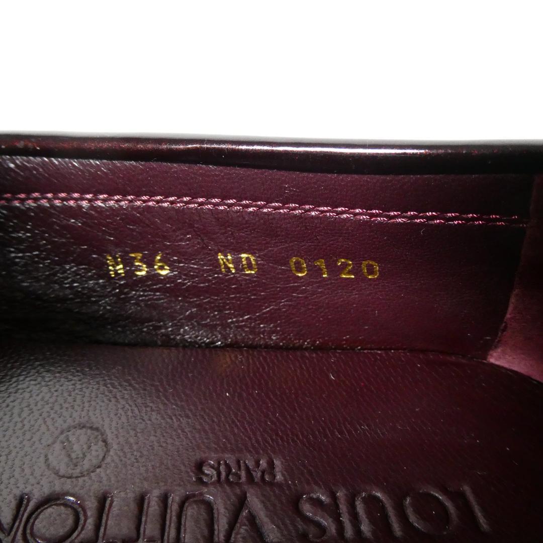 極美品 LOUIS VUITTON ルイヴィトン サイズ36 約23㎝ エナメル パテントレザー ラウンドトゥ ローファー ドライビングシューズ ブラウン系 極美品 LOUIS VUITTON ルイヴィトン サイズ36 約23㎝ エナメル パテントレザー ラウンドトゥ ローファー ドライビングシューズ ブラウン系