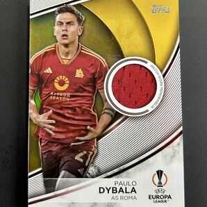 2023-24 Topps Soccer Paulo Dybala AS Roma 50枚限定 Gold Foilboard Superstar Relics UEFA Club Competitionsの画像1