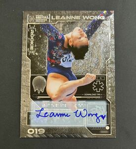 2023 SkyBox Metal Universe Champions Leanne Wong RC Auto Gymnastics