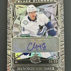 2023-24 UD Black Diamond NHL Cole McWard Canucks Auto RC 99枚限定 Rookie Gems Hockeyの画像1