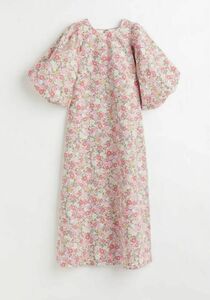 完売品　H&M ロングワンピース　 花柄 ワンピース　バルーン　袖