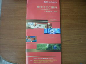 最新 西武ホールディングス 西武鉄道 株主優待冊子1冊（1000株以上）有効期限2024年11月30日まで　普通郵便無料