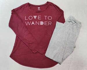 ★ユニクロ　キッズスパッツ150cm＆OLD NAVY 長袖薄手カットソーのセット★パジャマにも