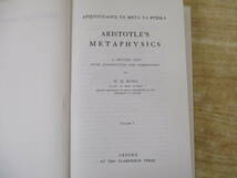 c6-3（ARISTOTLE Metaphysics）2冊セット Volume Ⅰ＆Ⅱ W.D.ROSS OXFORD アリストテレス 形而上学 哲学 英語 洋書_画像7