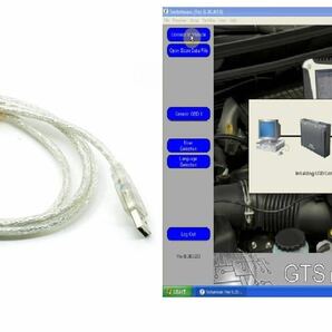 日本語 可能 OS10 故障診断 トヨタ レクサス ケーブル ソフト 付属OBD2 16PIN MINI-VCI エディットケーブル ミニVCI TIS リセットツール