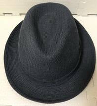 新品未使用品★ Borsalino ボルサリーノ パナマ ハット 56cm ブラック 帽子 高級 帽子 男性用 メンズ オシャレ ファッション 日本製 春夏_画像3