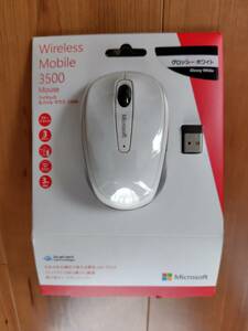 【未開封】Microsoft Wireless Mobile 3500 GMF-00315 グロッシーホワイト