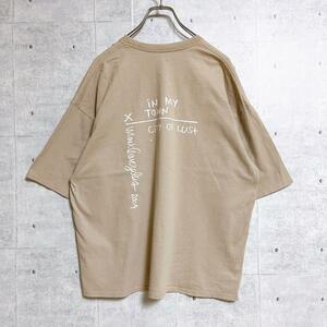 【ルルアンドアーニー】ビックTシャツ (M) バックロゴ 半袖