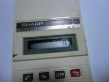 即決 SHARP ELSI MATE EL-220 シャープ AUTO POWER OFF MADE IN JAPAN 電卓 計算機 コンパクト 乾電池式_画像2