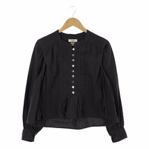 ISABEL MARANT ETOILE / イザベルマランエトワール | コットン ピンタック レイヤードブラウス | 36 | ネイビー | レディース_画像1