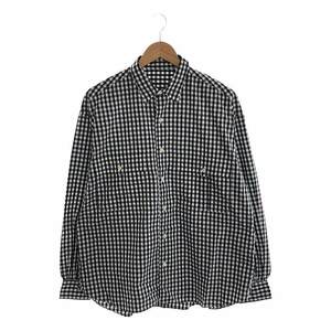 【美品】 PORTER CLASSIC / ポータークラシック | ROLL UP GINGHAM CHECK SHIRT / ロールアップ ギンガムチェック シャツ | M | Navy