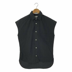 MADISON BLUE / マディソンブルー | SLEEVELESS J.BRADLEY SHIRT ノースリーブシャツ | XXS | ブラック | レディース