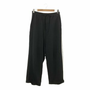 Y-3 / ワイスリー | 3STRIPE WIDE PANT / 3ストライプ ワイド ジャージ パンツ | XS | ブラック | メンズ