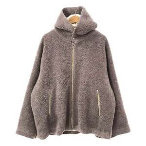 【美品】 URU / ウル | 2023AW | SHEEP BOA ZIP UP HOODED BLOUSON シープボア ジップアップ フーデッドブルゾン | 2 | ラベンダー